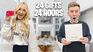 SURPRISING MY BOYFRIEND WITH 24 GIFTS IN 24 HOURS [upl. by Berghoff]