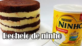 Recheio de leite Ninho  receita rápida e fácil  Alexandre Alarcão [upl. by Ecirpac250]