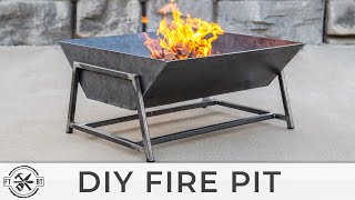 How to Make a DIY Fire Pit from Steel  Welding Projects [upl. by Papst227]