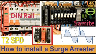 What is a surge arrester SPD and how do you install it  detailed tutorial [upl. by Clements]