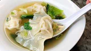 WONTON SOUP  Quick Wonton Soup Broth Recipe  Simply Mamá Cooks [upl. by Delp73]