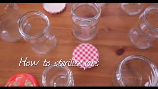 How to sterilise jars [upl. by Nonnad]