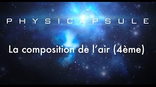 La composition de lair physiquechimie  4ème [upl. by Aicilyt]