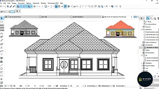 Simple Process To Drawing Elevations in Archicad [upl. by Noelopan497]