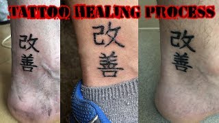 Tattoo healing process time lapse [upl. by Alram]