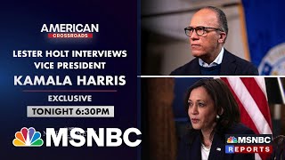 Preview Lester Holts Exclusive Interview With VP Kamala Harris [upl. by Diarmid]