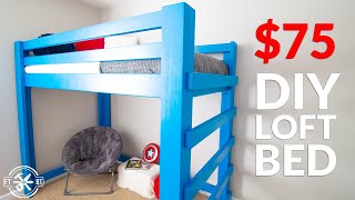 Build Your Kids Dream Bed from 2x4s  DIY Loft Bed [upl. by Dabney]