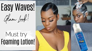 How To EASY Waves for a GLAM Look MUST TRY FOAMING WRAP Roxy Bennett [upl. by Gayla]