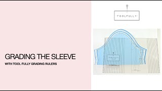 Grading a sleeve pattern with Toolfully grading ruler [upl. by Rennerb]