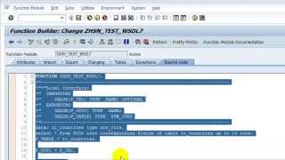 How To Create Webservice SOAP WSDL in SAP [upl. by Yattirb]