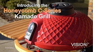 Walmart Honeycomb CSeries Kamado Grill  Vision Grills [upl. by Inilahs48]