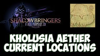 FFXIV  ALL Kholusia Aether Current Locations [upl. by Kreegar]