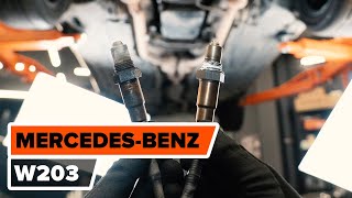 How to change lambda sensor on MERCEDESBENZ W203 CClass TUTORIAL AUTODOC [upl. by Rozanna]