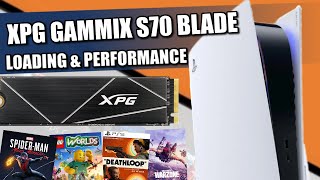 XPG GAMMIX S70 BLADE PS5 SSD Test 1 [upl. by Daiz]