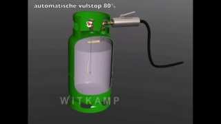 LPG cylinder filling lpg Gasflasche Tanken [upl. by Bryna525]