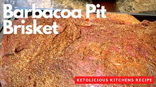 HOW TO COOK MEAT IN THE GROUND Barbacoa Pit Brisket [upl. by Reiter216]