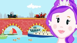 LONDON BRIDGE IS FALLING DOWN Nursery Rhyme with Lyrics [upl. by Nylirac]