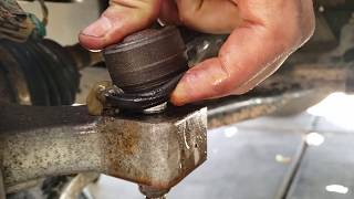 Remove Stuck Outer Tie Rod  Seized Outer Track Rod End Removal [upl. by Valleau]