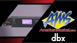 DBX DriveRack PA2 Overview  American Musical Supply [upl. by Nwahsirhc]