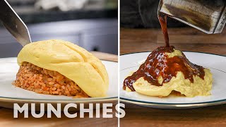 How To Make Omurice  A Japanese Rice Omelette [upl. by Onihc]