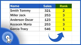 How to Calculate a Rank in Excel Descending  Ascending [upl. by Llekcir]