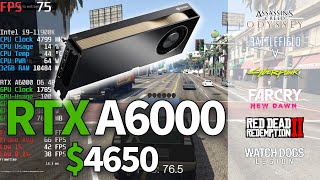 4650 RTX A6000 Is it worth it for gaming  Test in 10 Games  4K [upl. by Marcy964]