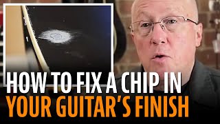 Fixing a small chip in a guitar finish [upl. by Mahgirb310]