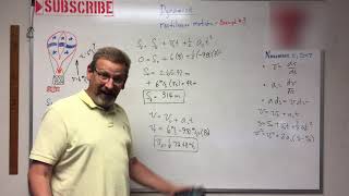 Dynamics  Lesson 4 Rectilinear Constant Acceleration Example 3 [upl. by Yatnuhs367]