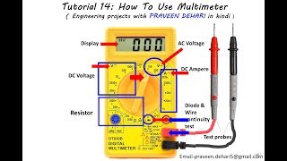 How To Use Multimeter  Tutorial 14 [upl. by Endres990]