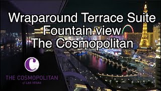 Wraparound Terrace Suite Room Tour The Cosmopolitan of Las Vegas [upl. by Uy]