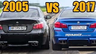 BMW M5 E60 V10 VS M5 F10  Exhaust Sound amp Accelerations [upl. by Juli]