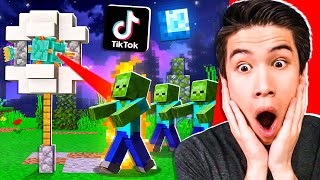 10 Viral TIK TOK MINECRAFT HACKS That ACTUALLY WORK [upl. by Joice]