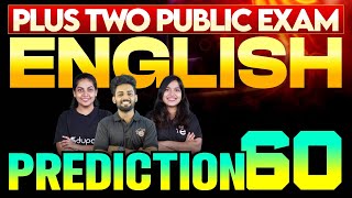 Plus Two Public Exam English  Prediction 60  Eduport Plus Two [upl. by Halik]