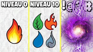 JOBTIENS LA MEILLEURE ÉVOLUTION DES ÉLÉMENTS  Little Alchemy [upl. by Akem]