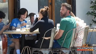 Ben Affleck and JLo take kids to lunch in Los Angeles [upl. by Assenab188]