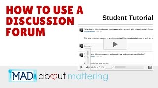 How do you use a discussion forum [upl. by Cirdahc]