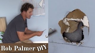 How to Fix a Hole In the Wall  DIY Tip [upl. by Eirelam]