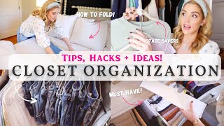 10 EASY Closet Organization Tips hacks  ideas that actually work [upl. by Brody799]