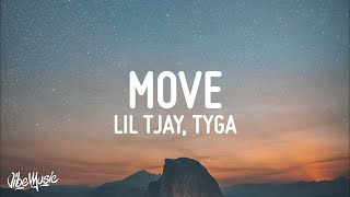 Lil Tjay Tyga  Move Lyrics ft Saweetie [upl. by Ennahgem]