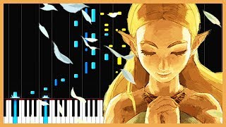 Main Theme  The Legend of Zelda Breath of the Wild Piano Tutorial  Zebeldarebel [upl. by Pernas950]