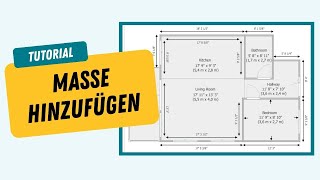 Bemaßungen hinzufügen  Raumplaner App [upl. by Farron]