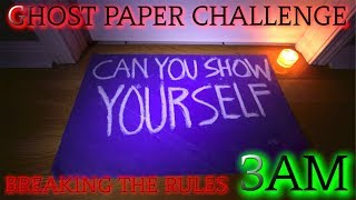 THE MOST TERRIFYING GHOST PAPER CHALLENGE AT 3AM BREAKING ALL THE RULES [upl. by Susumu815]