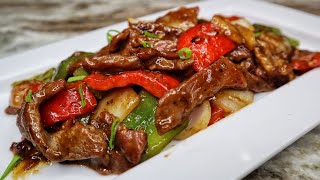 Super Easy PEPPER STEAK Recipe Better Than Take Out [upl. by Worden874]