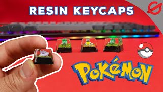 DIY Pokémon Keycaps  Epoxy resin [upl. by Norrehs]