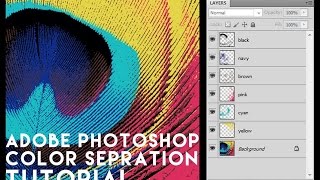 color separation in adobe photoshop [upl. by Aivekal]