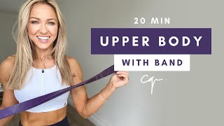 20 Min UPPER BODY WORKOUT at Home with Resistance Band [upl. by Swan]