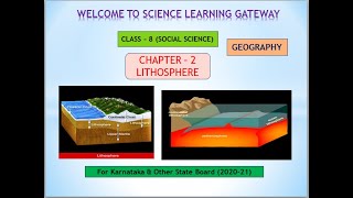 Lithosphere Part1 Chapter2  Class8 Geography  Karnataka Board [upl. by Lourdes]