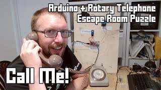 Call Me Rotary Telephone  Arduino Escape Room Puzzle [upl. by Heyde129]