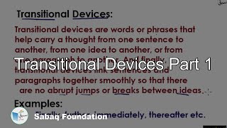 Transitional Devices Part 1 English Lecture  Sabaqpk [upl. by Frohne]