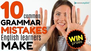 10 MOST COMMON Grammar Mistakes English Learners Make 😭😭😭 [upl. by Juxon]